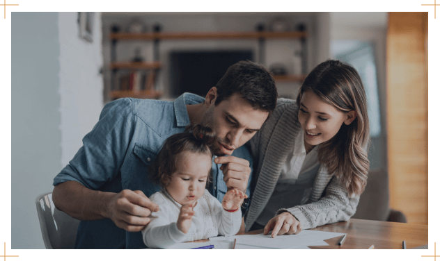 A child with his parents - Topinka Law